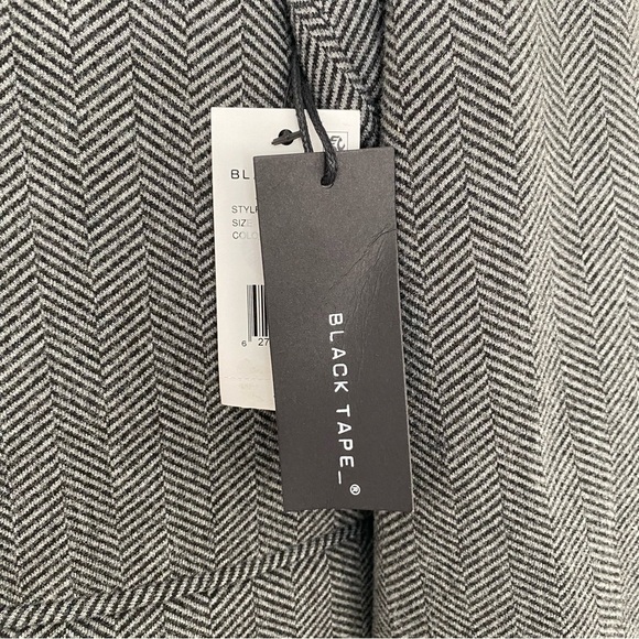 Black Tape Double Breasted Herringbone Blazer Jacket New Size 1X - Picture 10 of 13